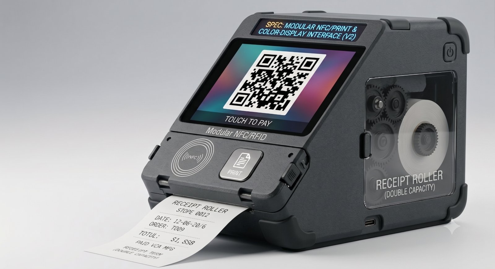 RR サーマルプリンター｜紙・NFC・QR を1台で発行 | レシートローラー